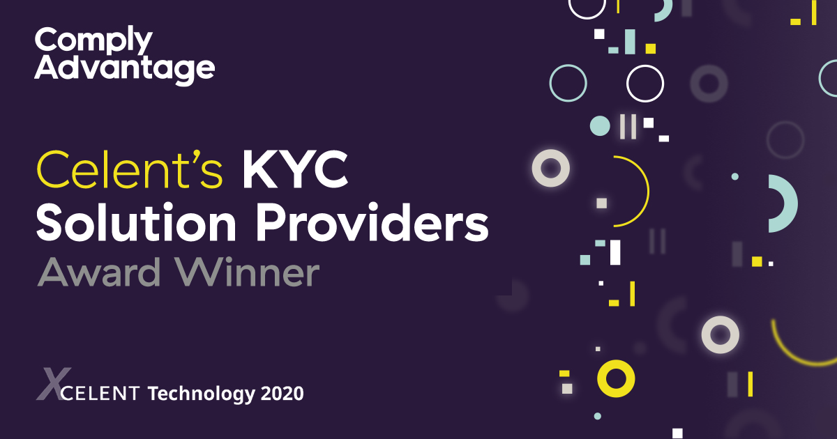 KYC Solutions Technology Award Winner | ComplyAdvantage